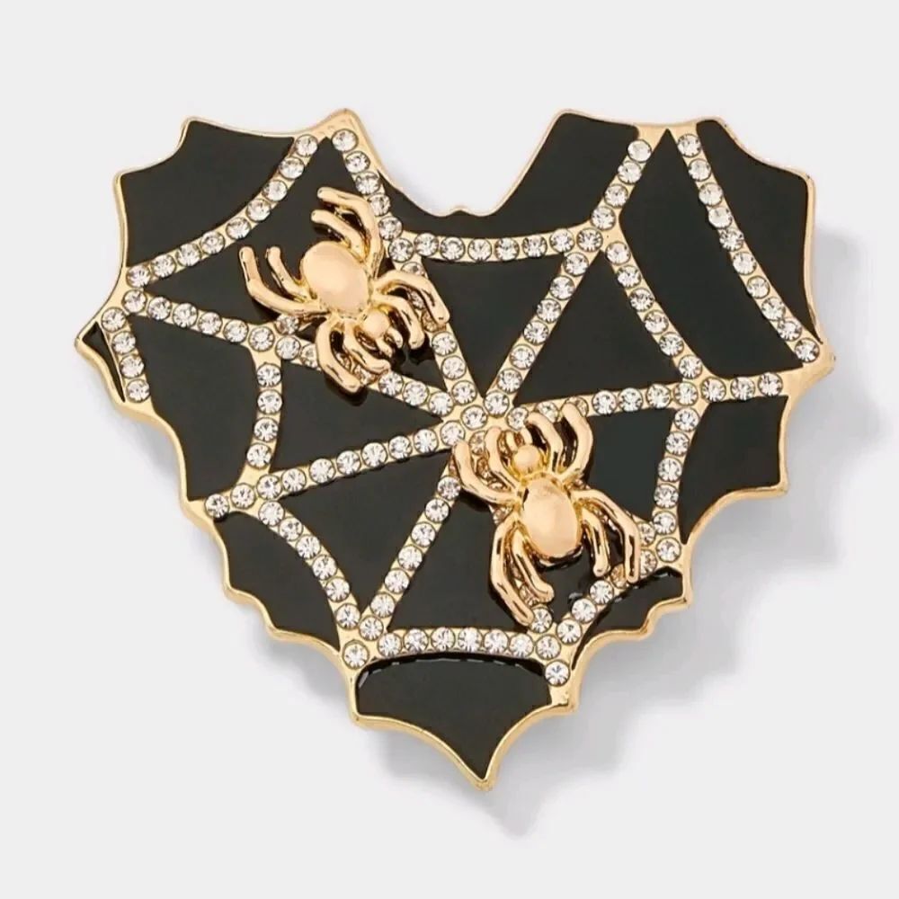 New Halloween Spirit with SUGARFIX by BaubleBar's Web of Love Brooch